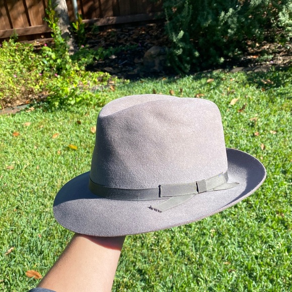 Linea Italiana Borsalino Genuine Fur Felt Fedora Modello Depositato 1857 Italia - Picture 5 of 16